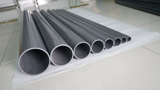 100mm-6000mm Grey PVC Pipe Round Grey Plastic Pipe Fittings