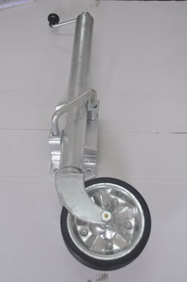 Trailer Jockey Wheel With 8" Solid Rubber Wheel And Steel Rim